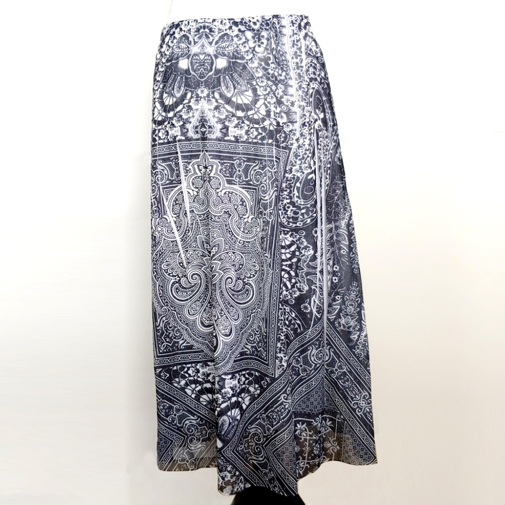 One World Live and Let Live Rayon Printed Skirt